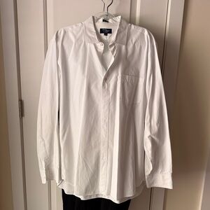 J.Crew Classic White Dress Shirt 100% Cotton